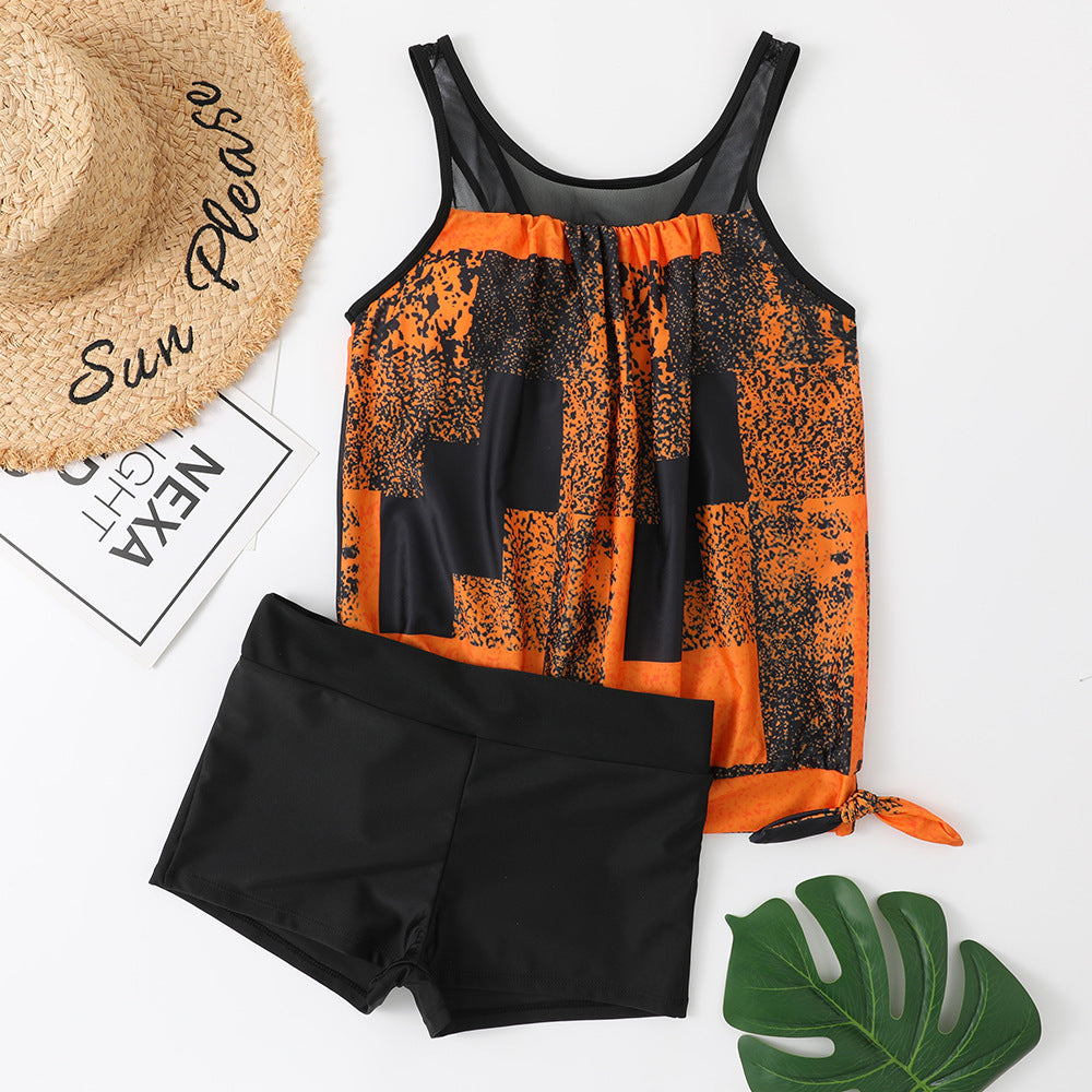 Damen Sportliches Tankini-Set mit Figurschmeichelndem Schnitt WW