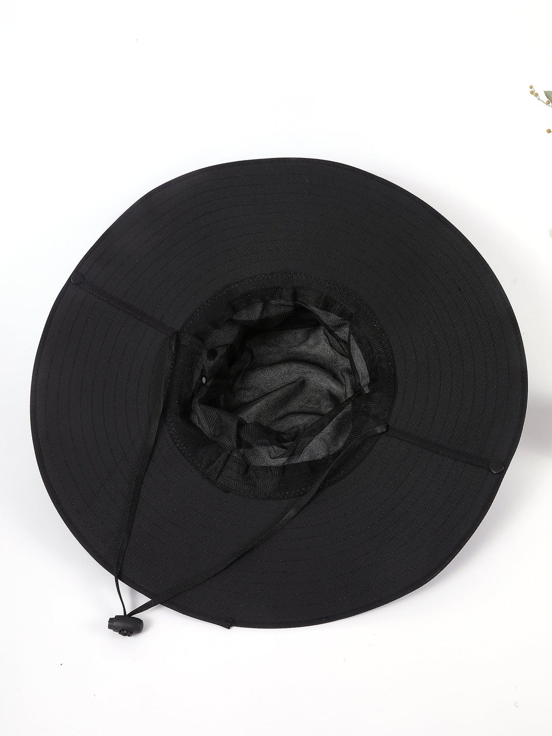 Damen Sonnenhut mit breiter Krempe und verstellbarem Kinnband W&W Mode