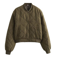 WW | Argyle-Muster Bomberjacke für Frauen