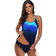 Damen Tankini-Top mit verstellbaren Trägern und modischem Rückendetail WW