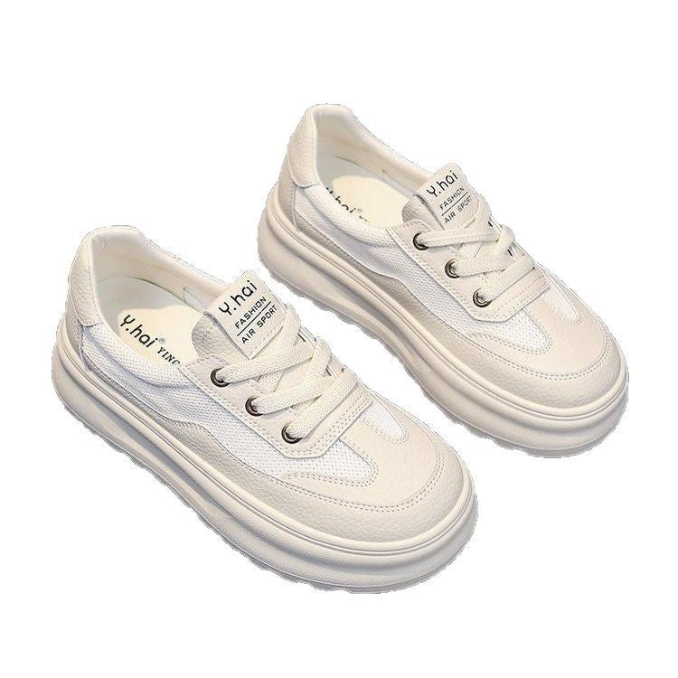 Damen bequeme Plateau-Sneaker aus atmungsaktivem Material WW