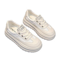 Damen bequeme Plateau-Sneaker aus atmungsaktivem Material WW