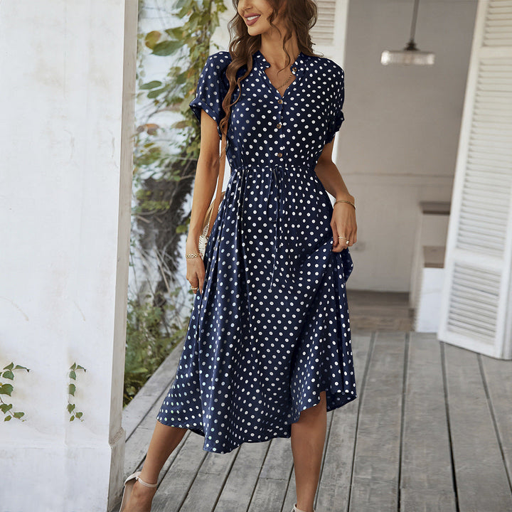 Damen Midikleid mit Punkten W&W Mode