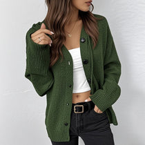 Damen Strickjacke mit attraktiven Struktur-Details und Knopfverschluss WW