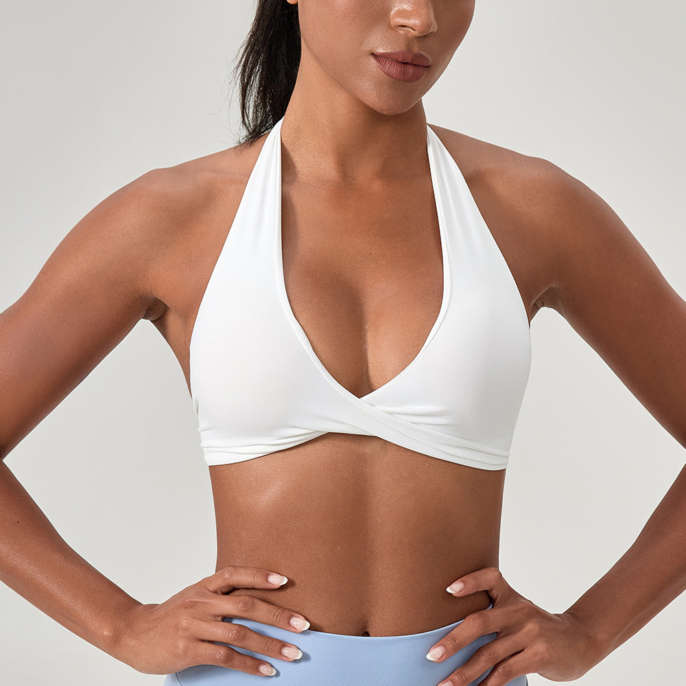 Damen Sportlicher Triangel-Bikini Oberteil mit verstellbaren Trägern und nahtlosem Design WW
