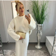 Damen lässiger, oversized Pullover aus weichem Strick W&W