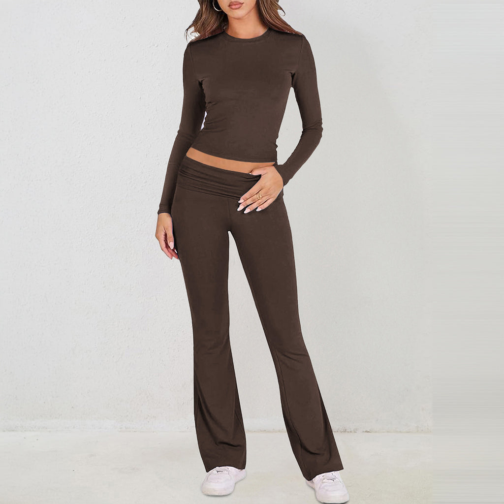 Damen Fitnessanzug mit langem Arm und weitem Bein WW