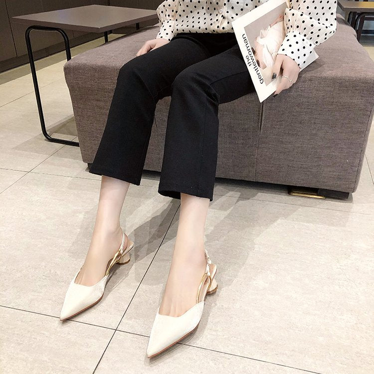 Damen Slingback Pumps mit elegantem Metallverschluss W&W Mode