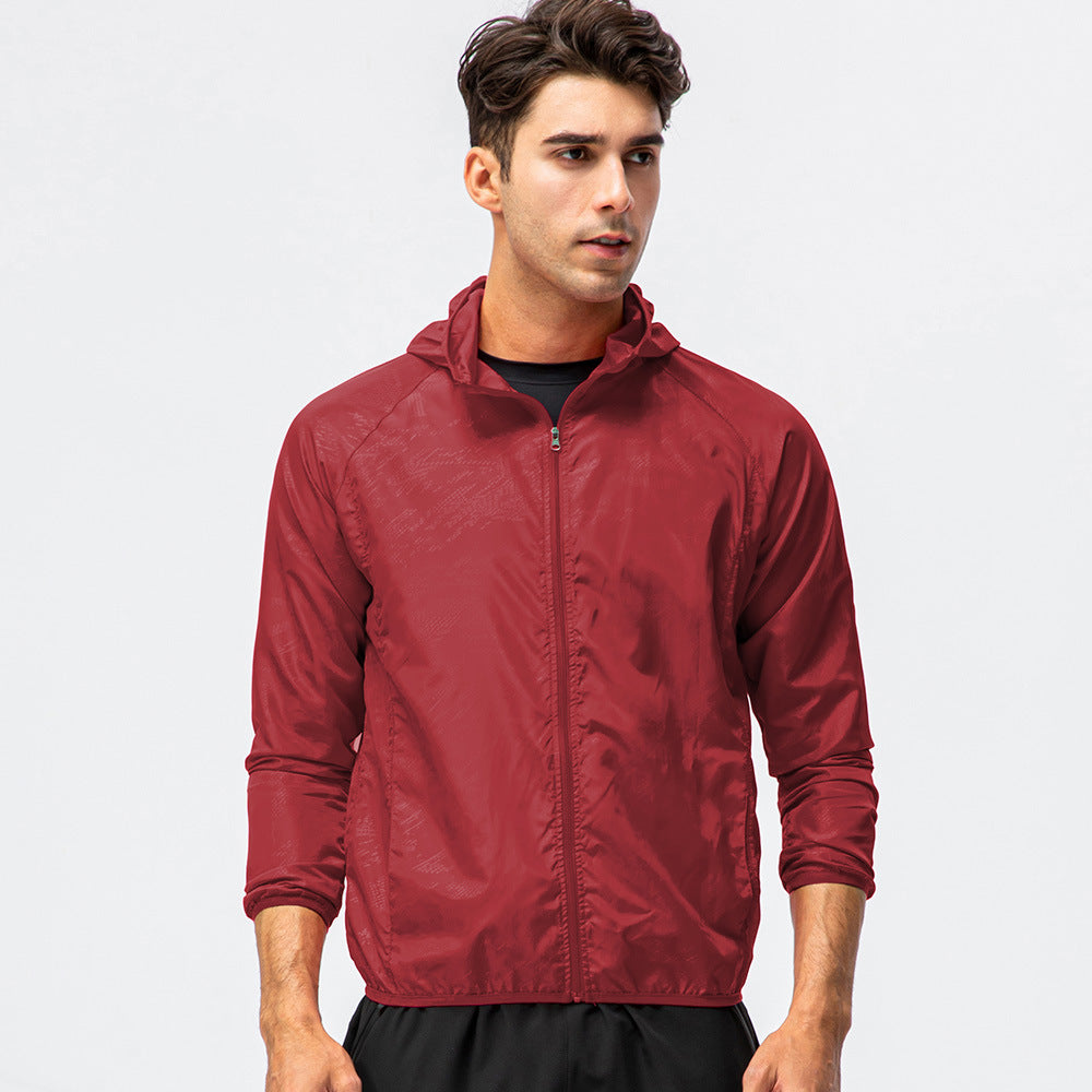 Herren leichte Laufjacke mit atmungsaktiven Eigenschaften und reflektierendem Design WW