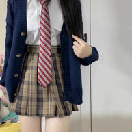 Damen Strickjacke mit Puffärmeln und Taschen WW