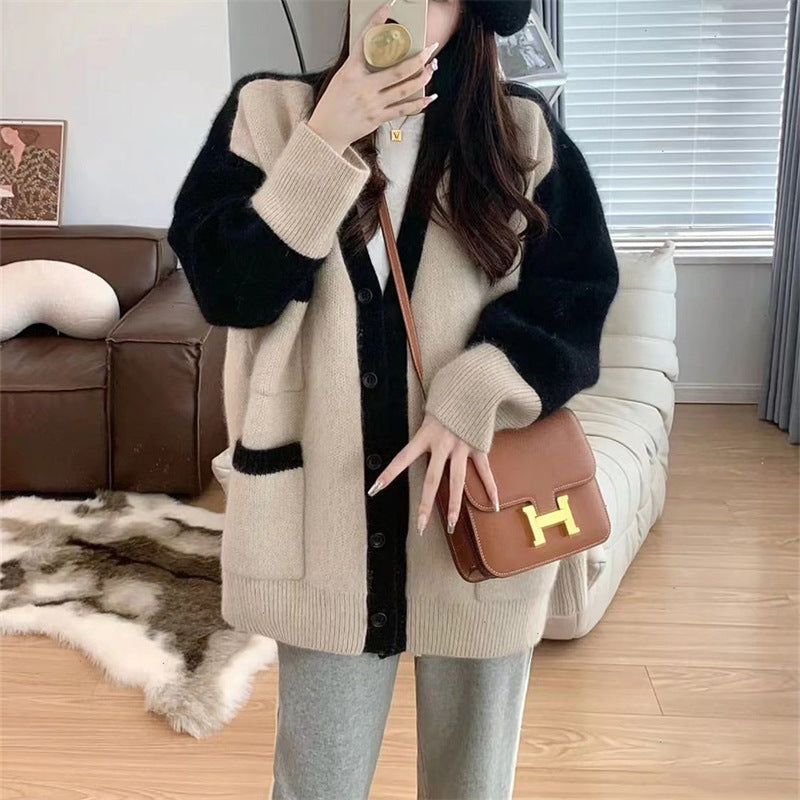 Damen Strickcardigan mit dekorativem Schnitt und praktischen Taschen WW