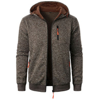 WW | Herren Gemusterte Zip Kapuzenpulli