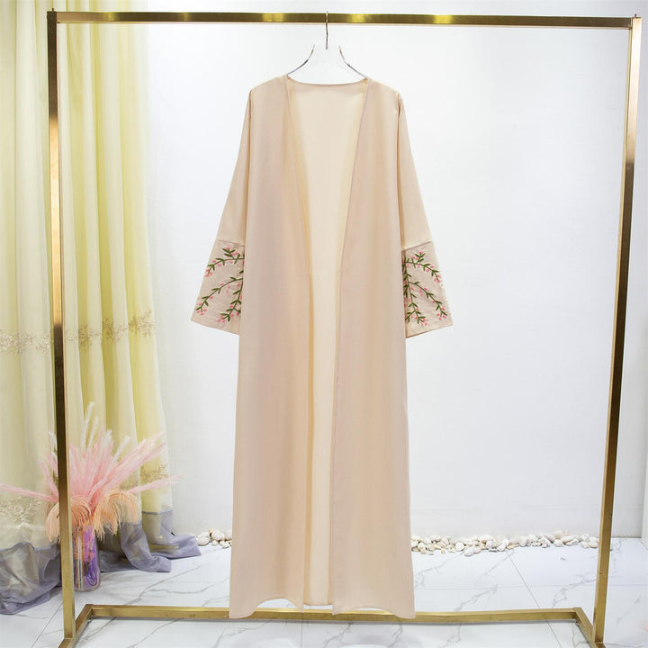 Damen Luxus Kimono Mantel mit feinen Stickdetails W&W Mode