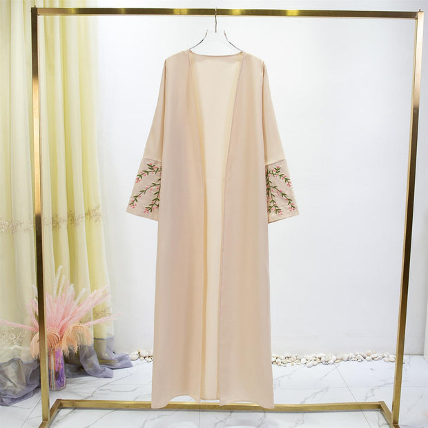 Damen Luxus Kimono Mantel mit feinen Stickdetails WW