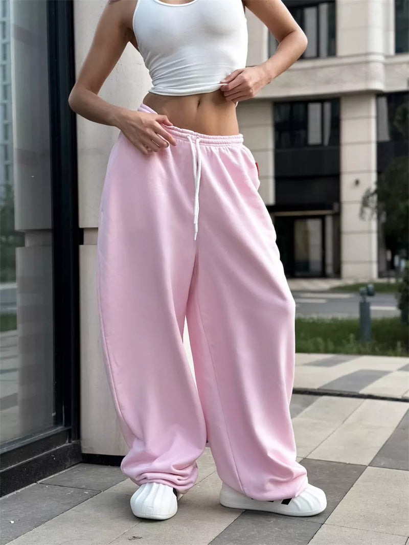 Damen bequeme Sweathose mit weitem Schnitt WW