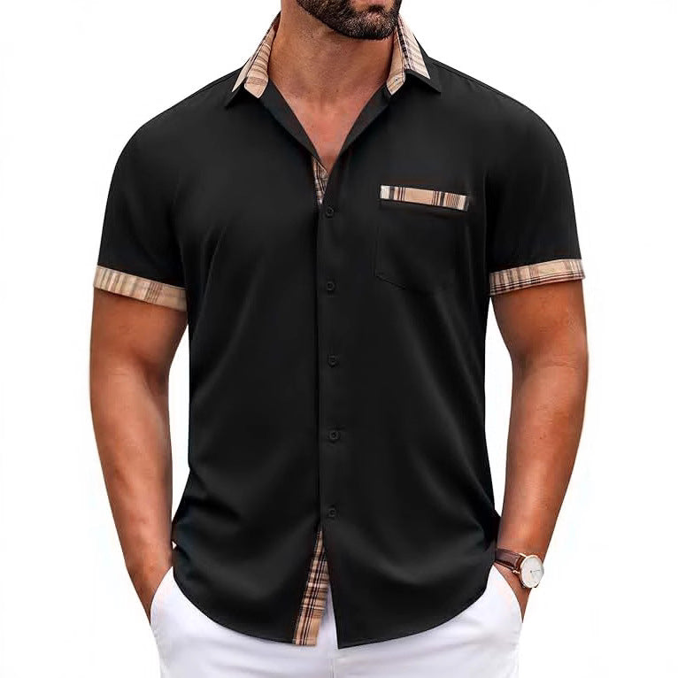 Herren Kurzarmhemd mit klassischem Karomuster und modernem Schnitt WW