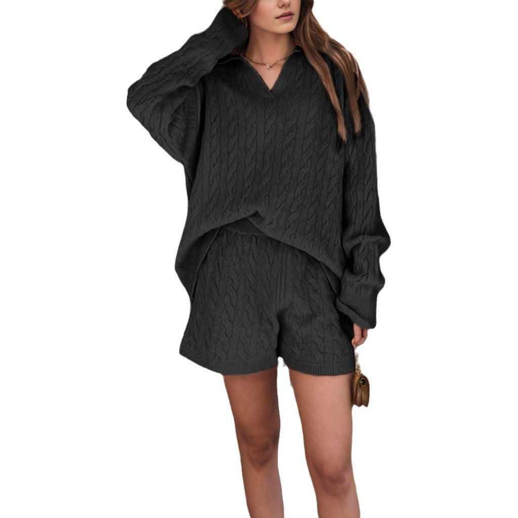 Damen bequeme Strickoberteil mit lässigem Schnitt und hochwertigen Details WW