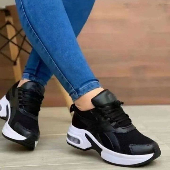 Damen Sportliche Sneakers mit atmungsaktivem Mesh-Obermaterial und dämpfender Sohle W&W Mode