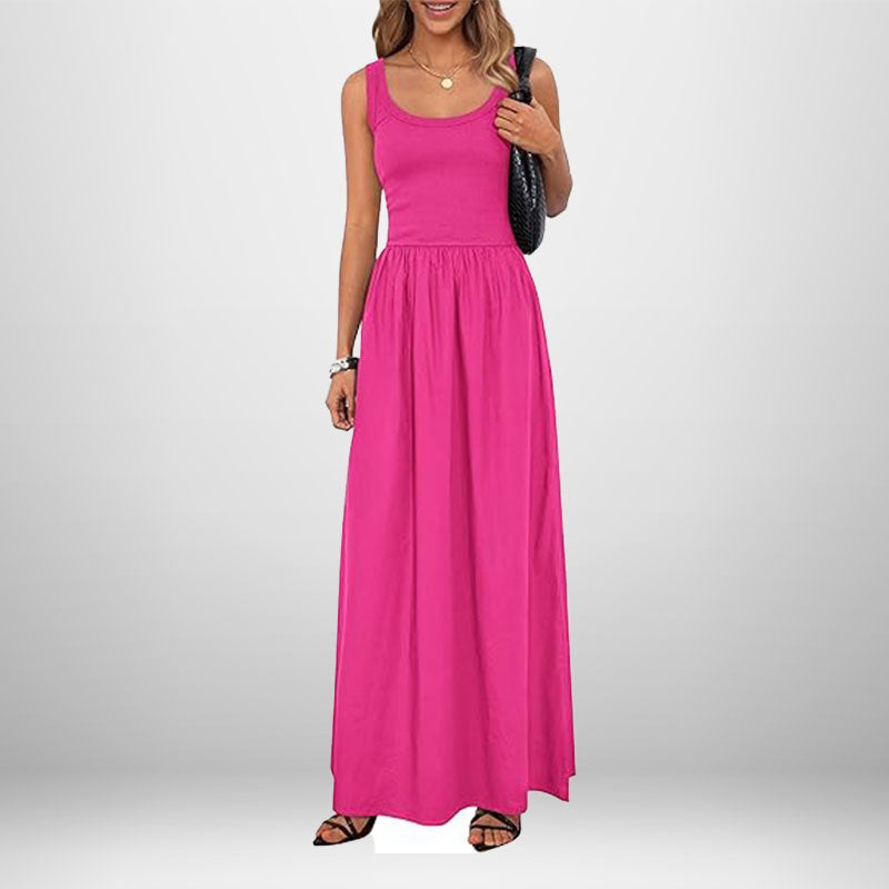 Damen Maxikleid mit elegantem, weiter Schnitt W&W Mode