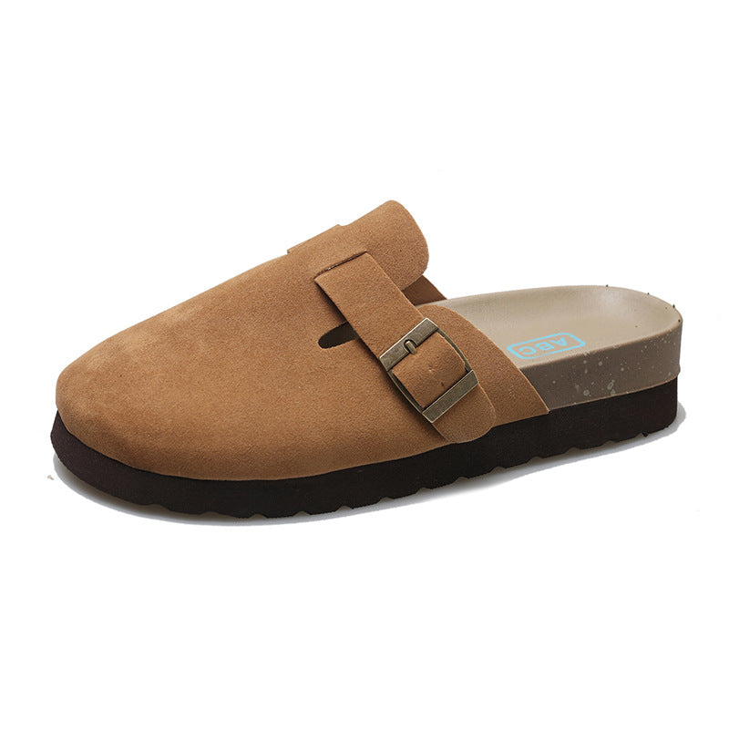 Damen Clogs mit modischem Schnallenverschluss und weichem Innenfutter WW