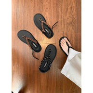 Herren Freizeit Sandalen mit Seilriemen WW