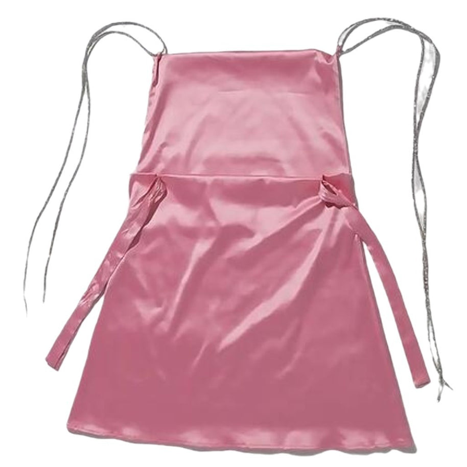 Damen Satin-Nachtkleid mit feinen Trägern und eleganter Passform WW