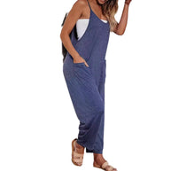 Damen Bequemer Strampelanzug mit Taschen WW