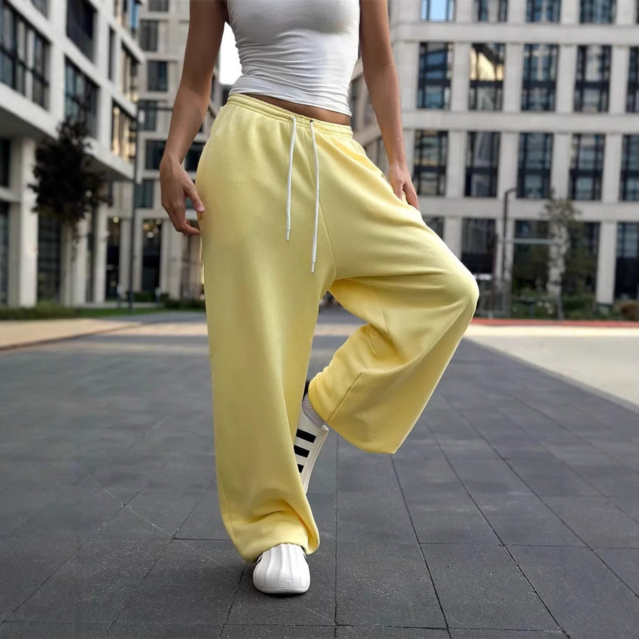 Damen bequeme Sweathose mit weitem Schnitt WW