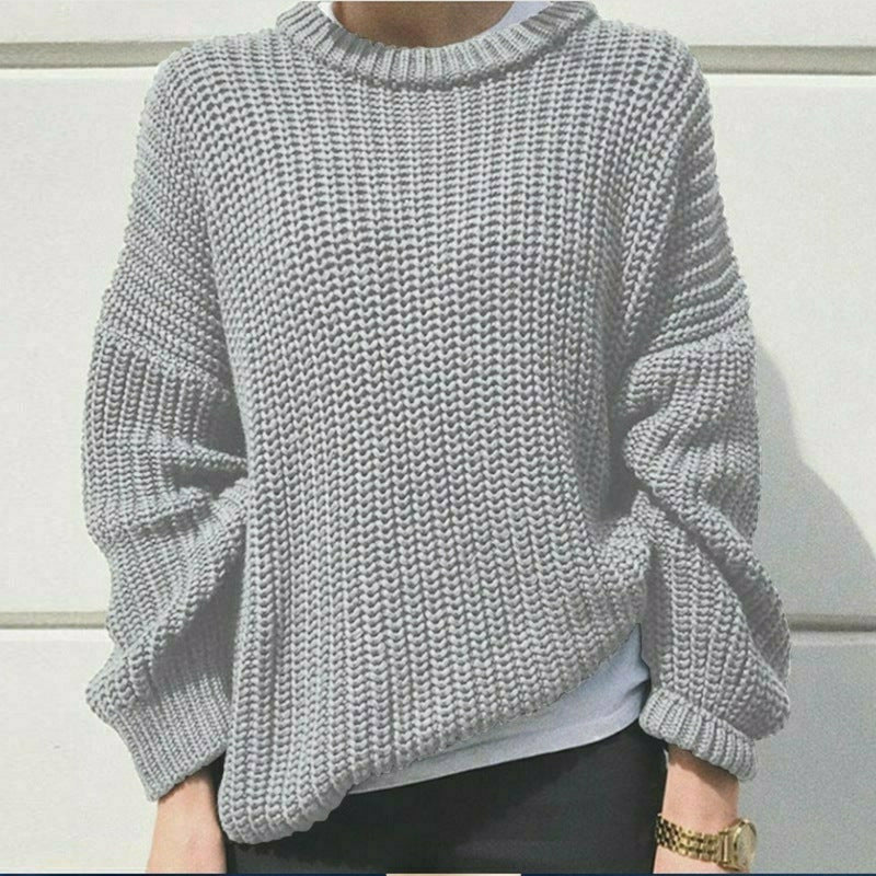 WW | Lässiger Fester Strickpullover