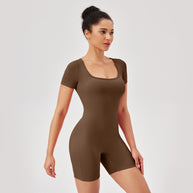 Damen Sportlicher Jumpsuit mit figurbetontem Schnitt und atmungsaktiven Eigenschaften WW