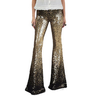 Damen Glitzernde Schlaghose mit luxuriösem Pailletten-Muster WW
