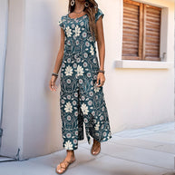 Damen Jumpsuit mit floralem Muster und praktischen Taschen WW