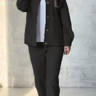 Damen Sportliche Freizeitjacke und bequeme Hose Set WW