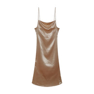 Damen Satin Slip Kleid WW