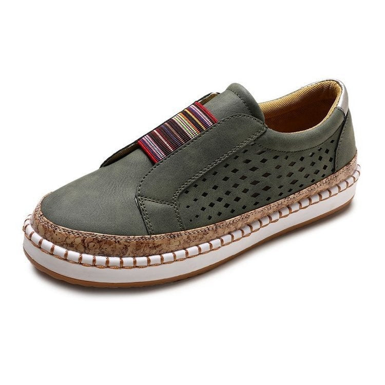 Damen Bequeme Slip-On Schuhe mit atmungsaktivem Obermaterial WW