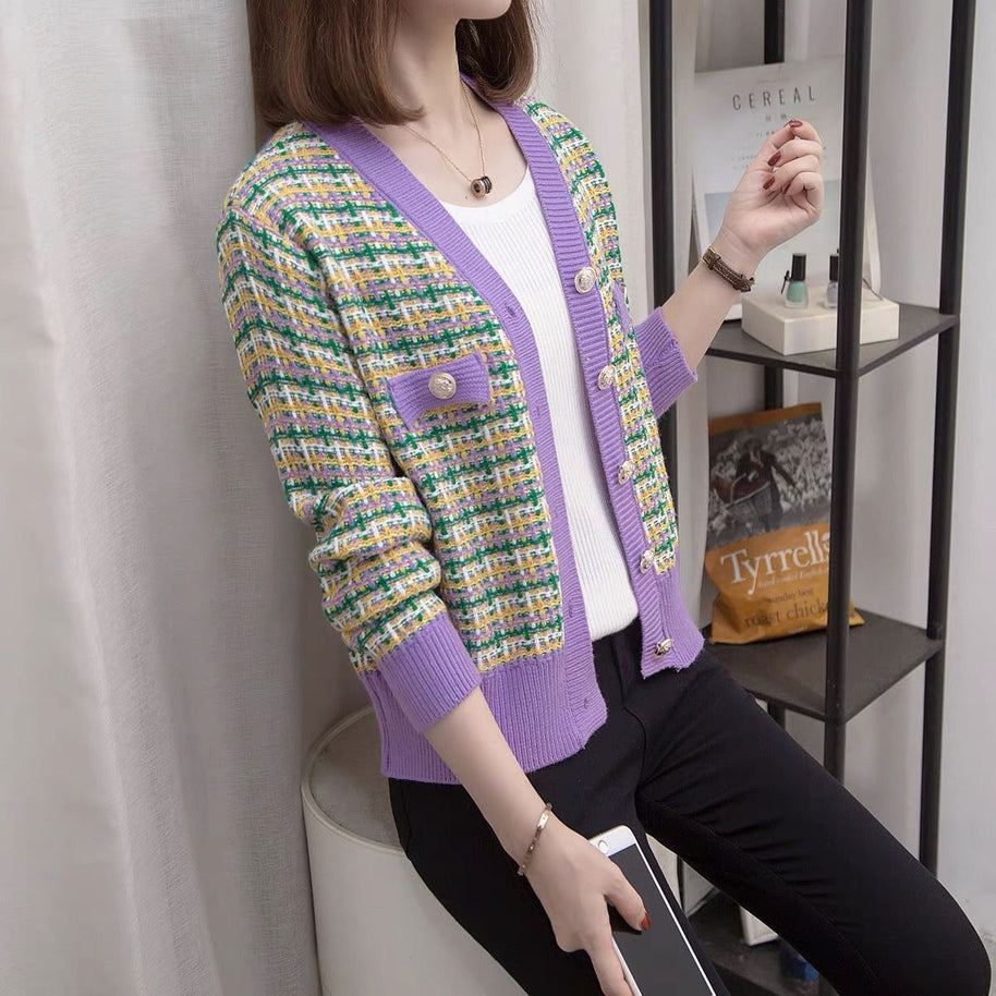 Damen Strickjacke im eleganten Bouclé-Stil WW