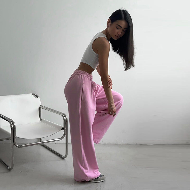 Damen lässige weite Sweatpants W&W Mode