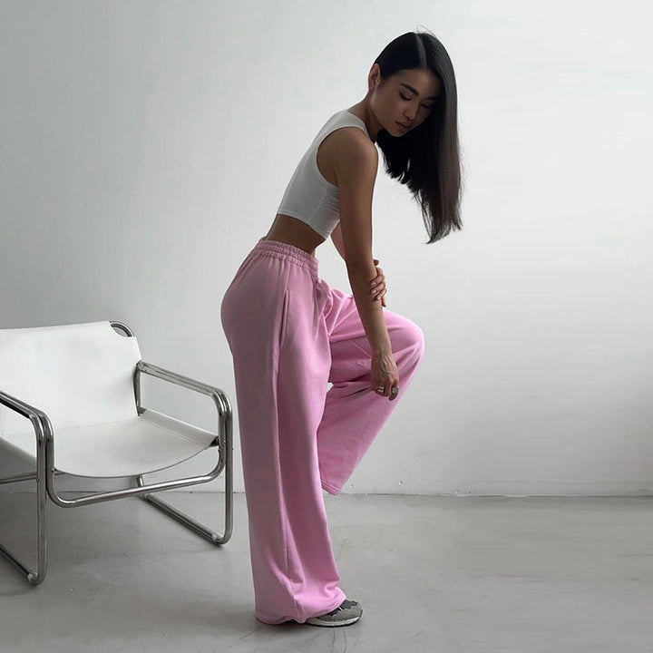 Damen lässige weite Sweatpants W&W Mode