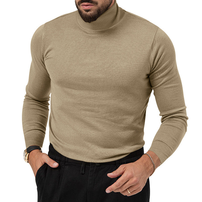 Herren eleganter Rollkragenpullover aus softem Material WW