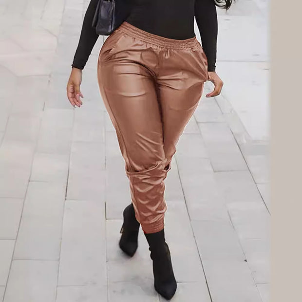 Damen sportliche Lounge-Hosen mit Raffung WW