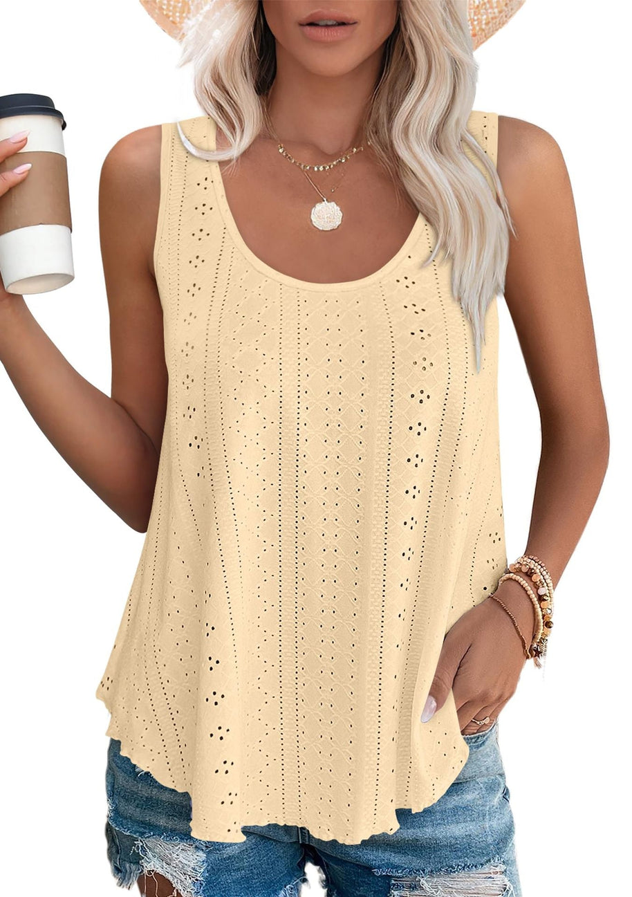WW | Rundhalsausschnitt Locker Ärmellos Tanktop