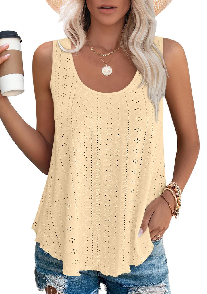 WW | Rundhalsausschnitt Locker Ärmellos Tanktop