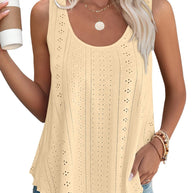WW | Rundhalsausschnitt Locker Ärmellos Tanktop