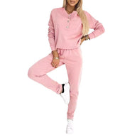 Damen Casual Jumpsuit mit asymmetrischem Ausschnitt und Knopfdetails