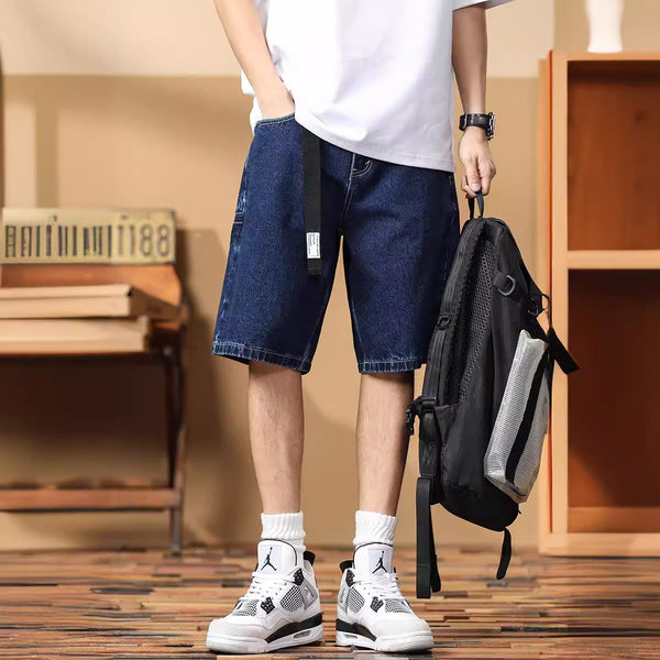Herren Denim Shorts mit praktischen Taschen und verstellbarem Bund WW