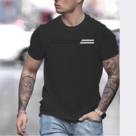 Herren T-Shirt mit stilvollem Linienmuster WW