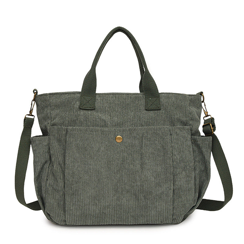 W&W Mode | Corduroy Schultertasche Mit Bequemem Band