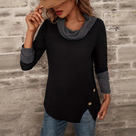 Damen Pullover mit modischem Kragen WW