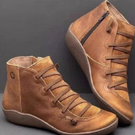 Damen modische High-Top Sneakers mit einzigartigem Schnür- und Reißverschluss-Design W&W