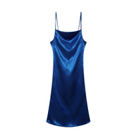 Damen Satin Slip Kleid WW